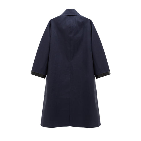 Studio Nicholson Ettrick Coat Navy SN-780 5063478064535 Back Degliuberti