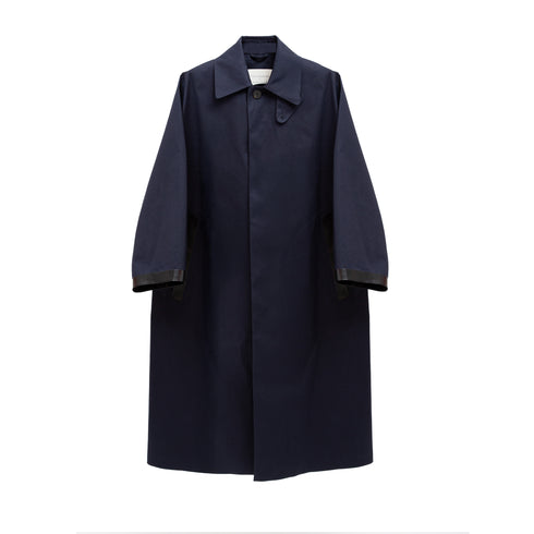 Studio Nicholson Ettrick Coat Navy SN-780 5063478064535 Front Degliuberti