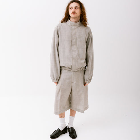 Studio Nicholson Harle Jacket Ice Melange SNM-1271 Fit Front Degli Uberti