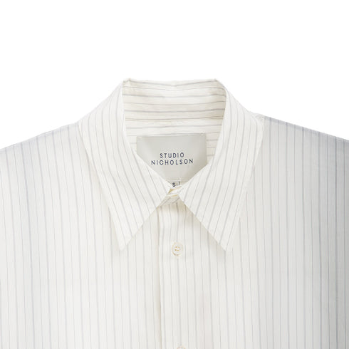 Studio Nicholson Loche Shirt Ecru/Black SNM-1164 Detail Degli Uberti