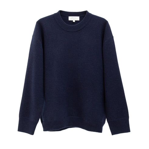 Studio Nicholson Moray Sweater Dark Navy SNM-1394 5063478052068 Front Degliuberti