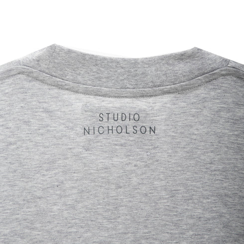 Studio Nicholson Piu T-Shirt Grey Marl 088 Degli Uberti