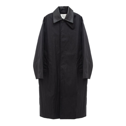 Studio Nicholson Revere Coat Washed Black SNM-1285 Front Degli Uberti