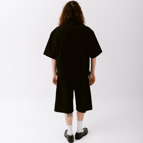 Studio Nicholson Sanko Shirt Black SNM-1267 5063478017234 Fit Back Degli Uberti