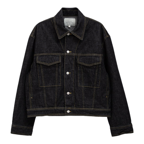 Studio Nicholson Stein Denim Jacket Black SNM-1299 Front Degli Uberti