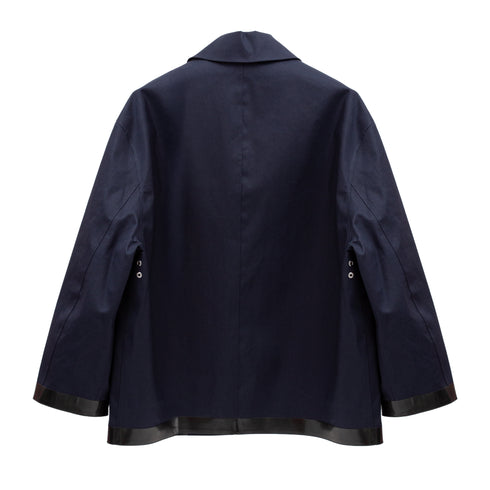 Studio Nicholson Teviot Jacket Navy SN-781 5063478061480 Back Degliuberti