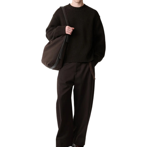 Studio Nicholson Bezer Knit Espresso Brown SNM-1591 degliuberti 2