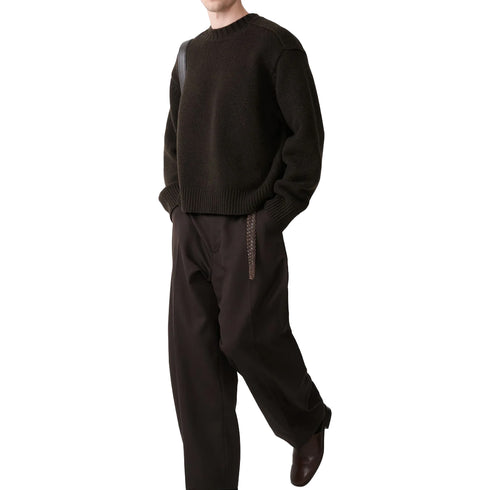 Studio Nicholson Bezer Knit Espresso Brown SNM-1591 degliuberti 4