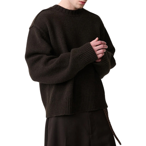 Studio Nicholson Bezer Knit Espresso Brown SNM-1591 degliuberti 5
