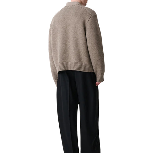 Studio Nicholson Bezer Knit Natural Marl SNM-1591 degliuberti 4