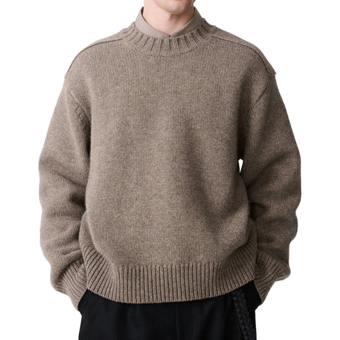 Studio Nicholson Bezer Knit Natural Marl SNM-1591 degliuberti 5
