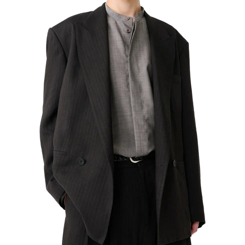 Studio Nicholson Daburu Jacket Espresso SNM-1172 degliuberti 2