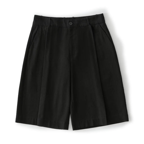 Studio Nicholson Fowld Shorts Black SNM-1187 degliuberti 1
