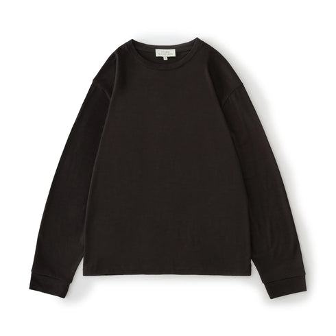 Studio Nicholson Pinhas Long Sleeve Jersey Black Grape SNM-1604 degliuberti 1