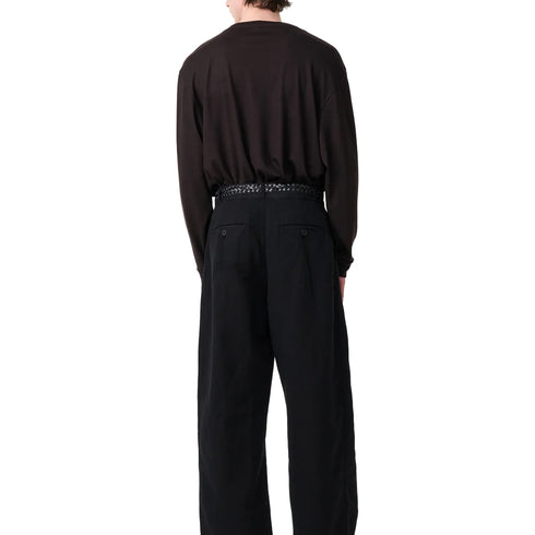 Studio Nicholson Pinhas Long Sleeve Jersey Black Grape SNM-1604 degliuberti 4