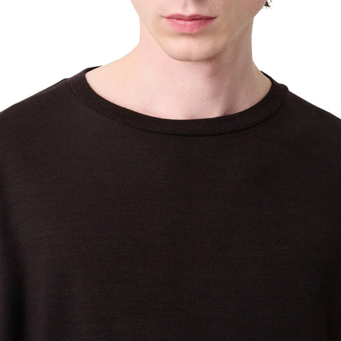 Studio Nicholson Pinhas Long Sleeve Jersey Black Grape SNM-1604 degliuberti 5