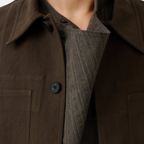 Studio Nicholson Piper Jacket Peat SNM-1525 degliuberti 6