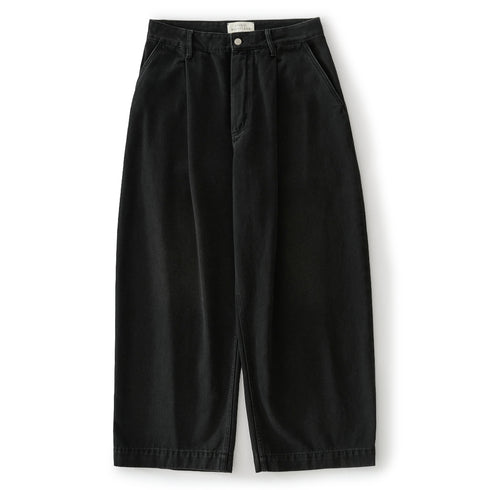 Studio Nicholson Puch Wide Leg Denim Washed Black SNM-1244 degliuberti 1