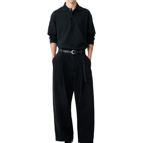 Studio Nicholson Puch Wide Leg Denim Washed Black SNM-1244 degliuberti 2