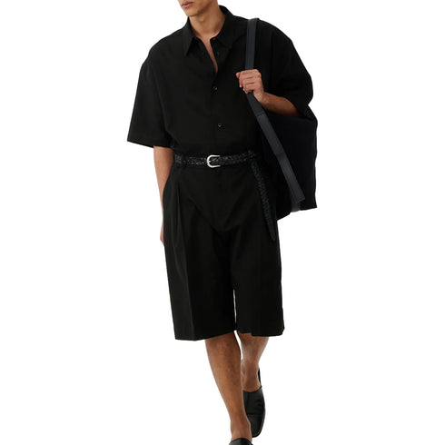 Studio Nicholson Sanko Shirt Black SNM-1267 degliuberti 2
