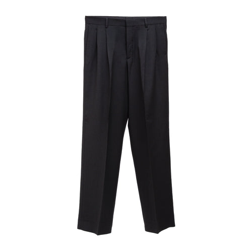Sunflower Wide Pleated Trouser Anthracite 4160 5714982091165 Front Degliuberti