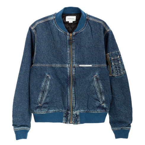 Thisisneverthat Denim Bomber Jacket Blue TN243DOWLS01 Degli Uberti