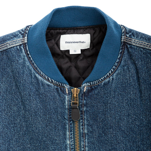 Thisisneverthat Denim Bomber Jacket Blue TN243DOWLS01 Degli Uberti