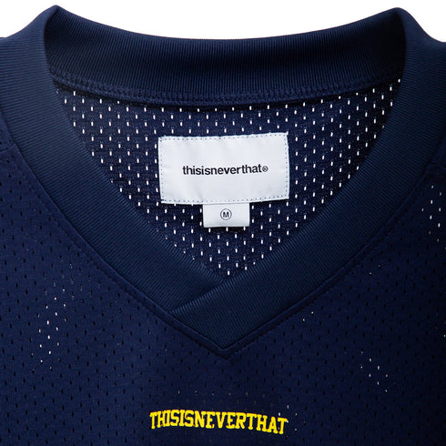Thisisneverthat Mesh Football Jersey Navy TN241WTOSP01 Degli Uberti