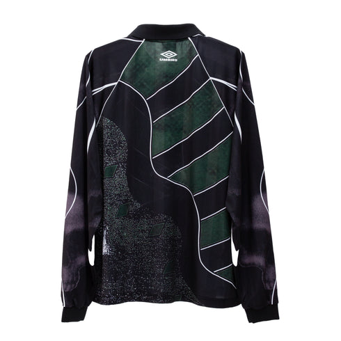 Umbro 95/96 Ls Polo Dark Green Black UBMW0403FA252 2000290845044 Back Degliuberti