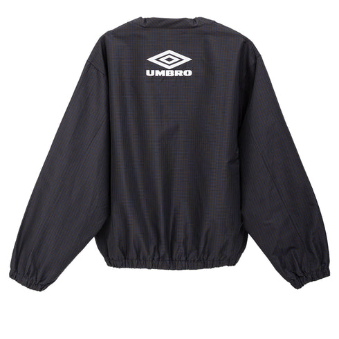 Umbro Check Bomber Jacket Navy Dark Brown UBMW0263FA166 2000277700052 Back Degli Uberti
