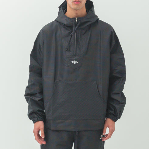 Umbro Check Mask Anorak Navy Dark Brown UBMW0289FA185 2000277701059 Fit Front Degli Uberti