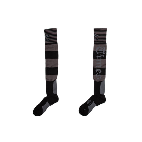 Umbro Hard Times Socks Black Grey UBMW0262YA12 2000277676012 Front Degli Uberti