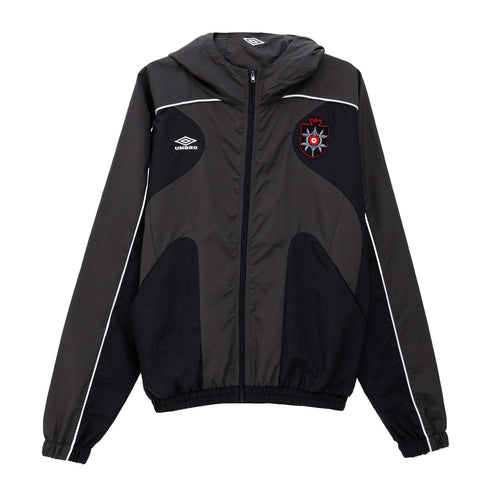 Umbro Rose Crest Masked Tracksuit Black/Dark Grey UBMW0344FA217 2000290798043 Front Degliuberti