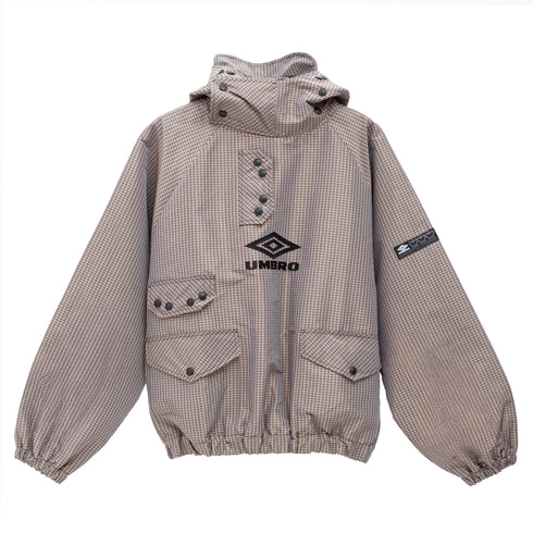 Umbro Smock Check Anorak Beige/Black UBMW0340FA214 2000290651041 Front Degliuberti