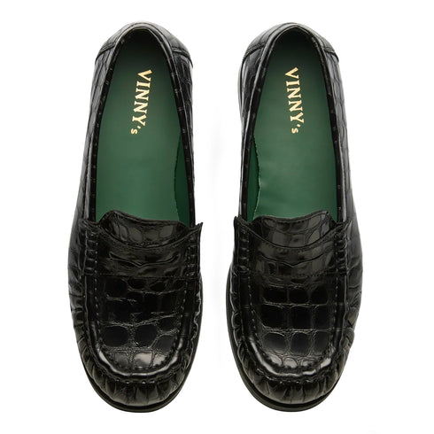 Vinny’s Ogee Black Glossy Croco 121-10-999 574003904428 Up Degliuberti