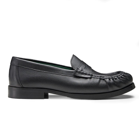 Vinny’s Ogee Black Grain Leather 121-10-999 574003804374 Front Degliuberti