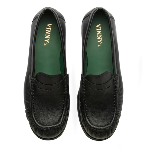 Vinny’s Ogee Black Grain Leather 121-10-999 574003804374 Up Degliuberti