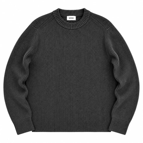 When We Work Overtime Knit Anthracite degliuberti 1