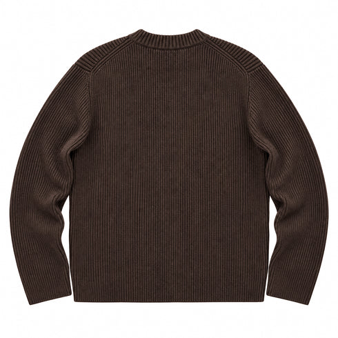 When We Work Overtime Knit Chocolate degliuberti 2