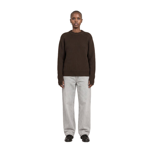 When We Work Overtime Knit Chocolate degliuberti 4