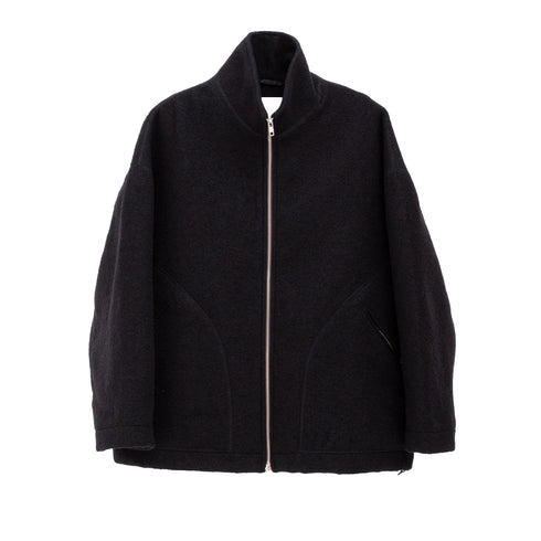 YMC Aaron Zip Jacket Black P5ZAL 198908131428 Front Degliuberti