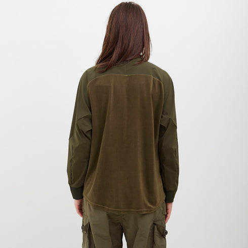 And Wander Fleece Base LS Shirt Khaki 5742254323 Degli Uberti