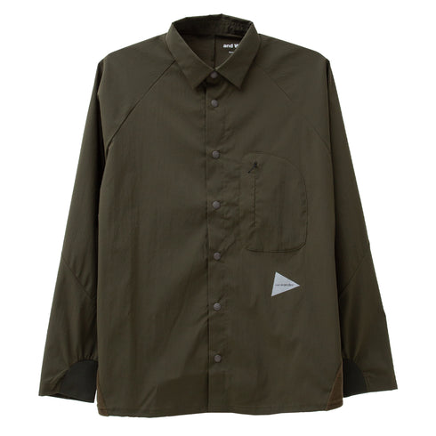 And Wander Fleece Base LS Shirt Khaki 5742254323 Degli Uberti