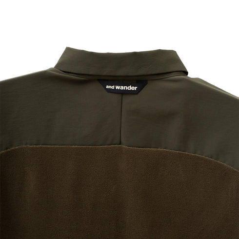 And Wander Fleece Base LS Shirt Khaki 5742254323 Degli Uberti