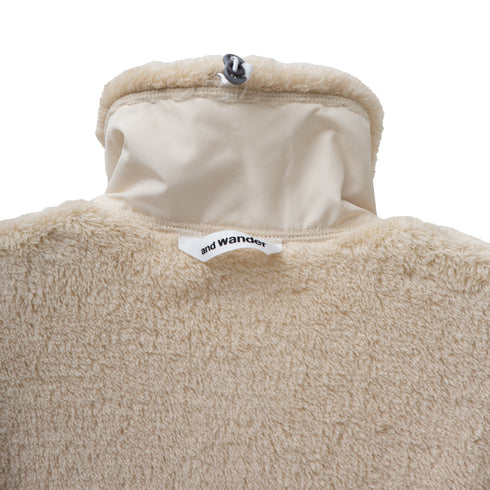 And Wander High Loft Fleece Jacket Off White 5742241316 Degli Uberti