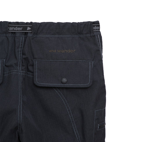 And Wander Kevlar Short Pants Charcoal 620463 Degli Uberti