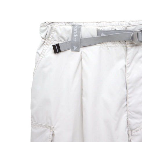 And Wander Oversize Cargo Short Pants Off White 620463 Degli Uberti