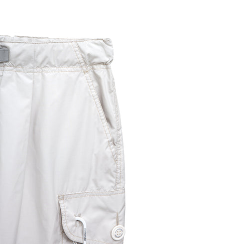 And Wander Oversize Cargo Short Pants Off White 620463 Degli Uberti