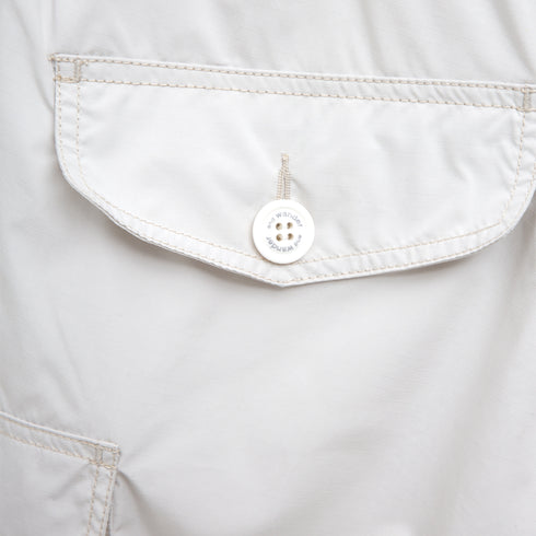 And Wander Oversize Cargo Short Pants Off White 620463 Degli Uberti