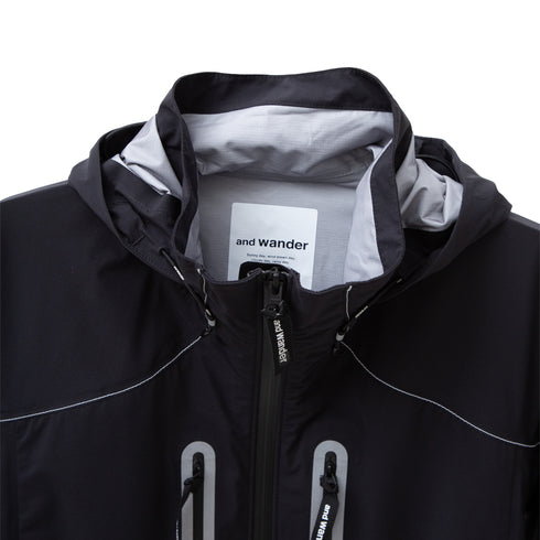 And Wander Pertex Shield Rain Jacket Black 5742211301 Degli Uberti